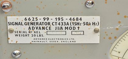 Advance-J-1A vintage signal generator